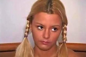 Blonde Teen With Braids In Anal Fuck